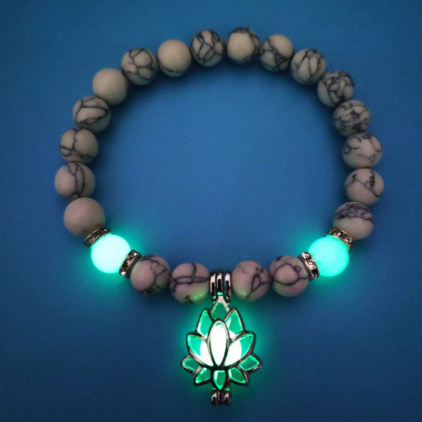 Energy Luminous Lotus Strand Bead Bracelet