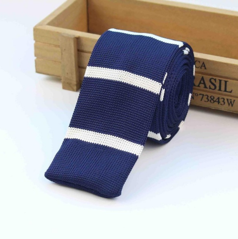 Men Knitted Knit Leisure Striped Ties