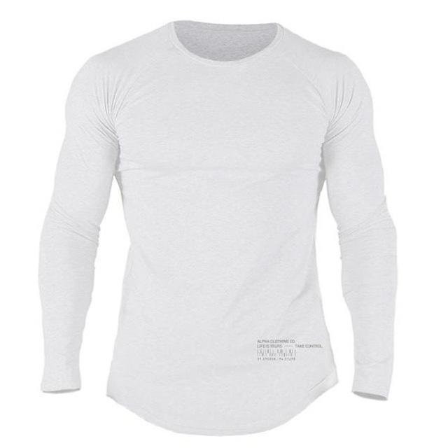 Men Long Sleeves Fitness Tees