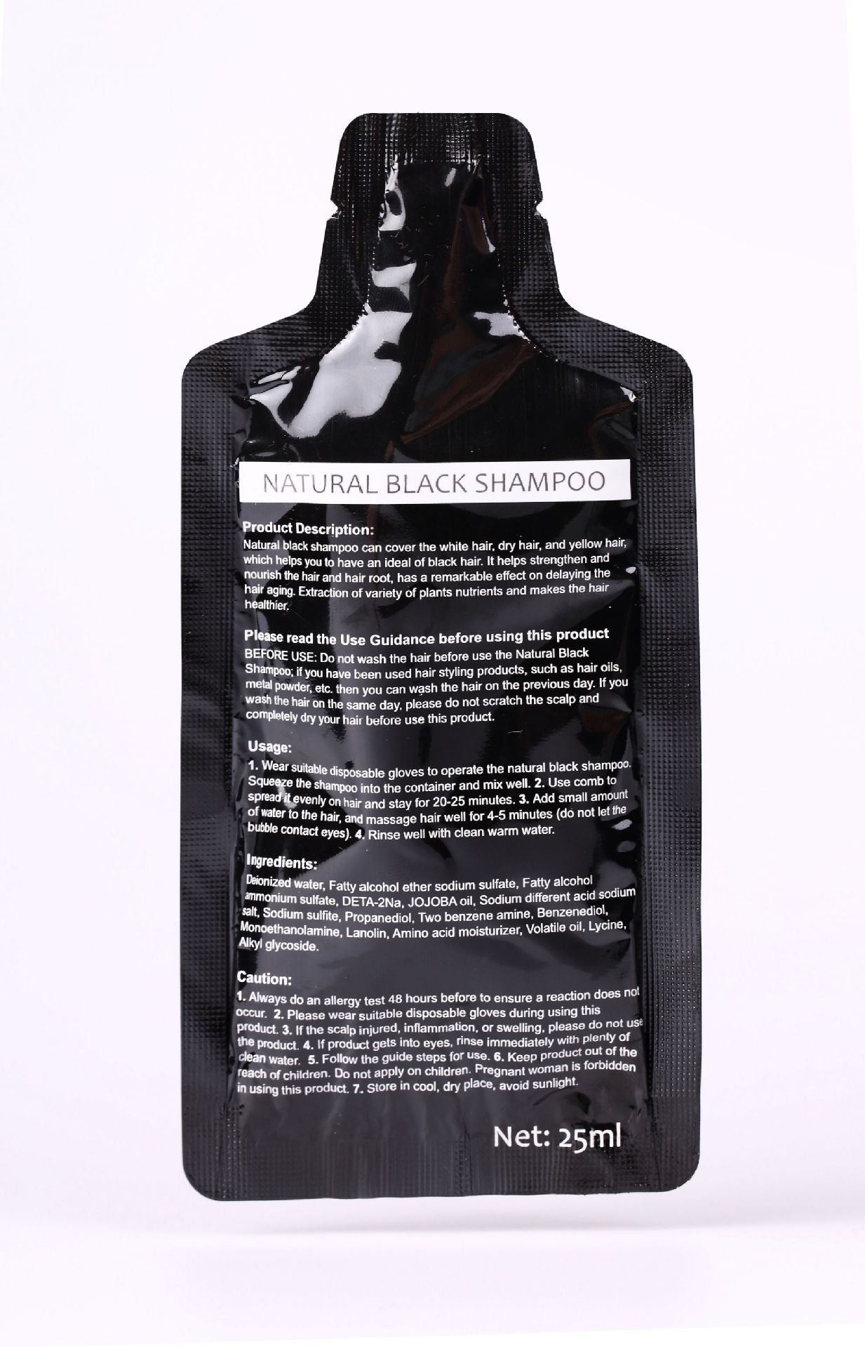 Black Hair Shampoo Natural Herbal