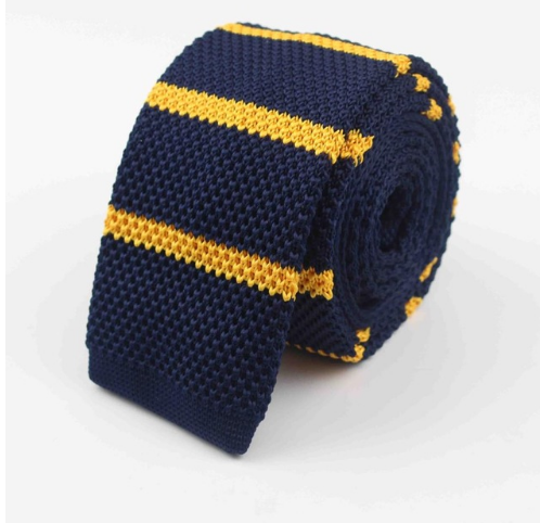 Men Knitted Knit Leisure Striped Ties