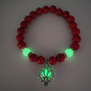 Energy Luminous Lotus Strand Bead Bracelet