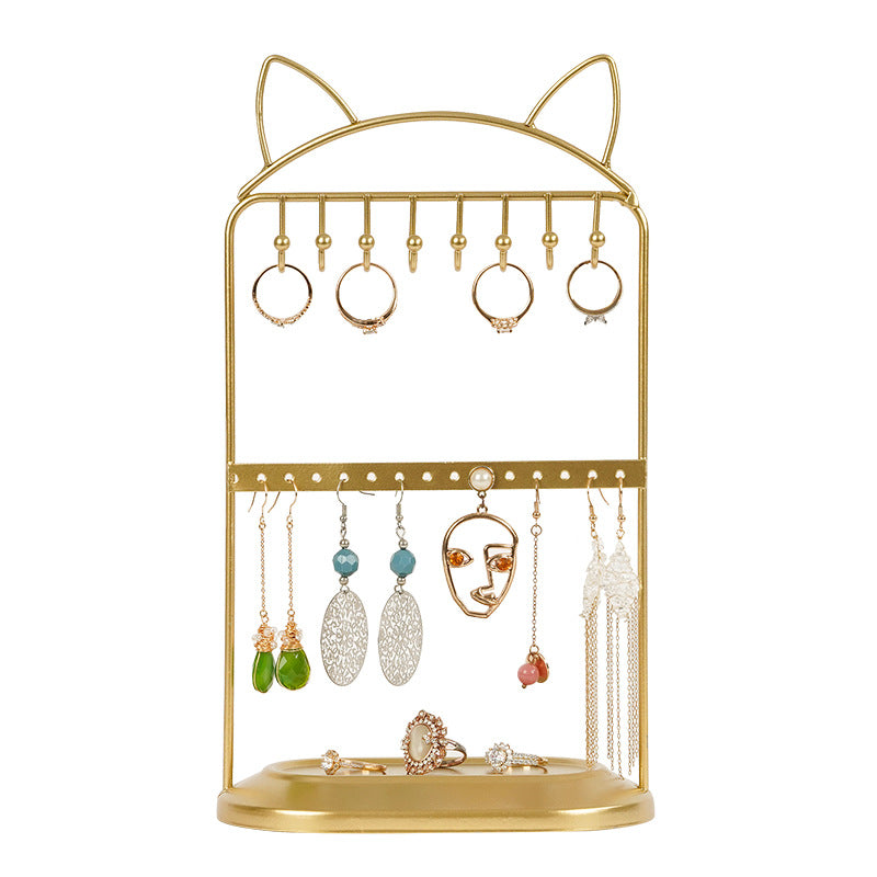 Home Fashion Cat Ear Jewelry Holder