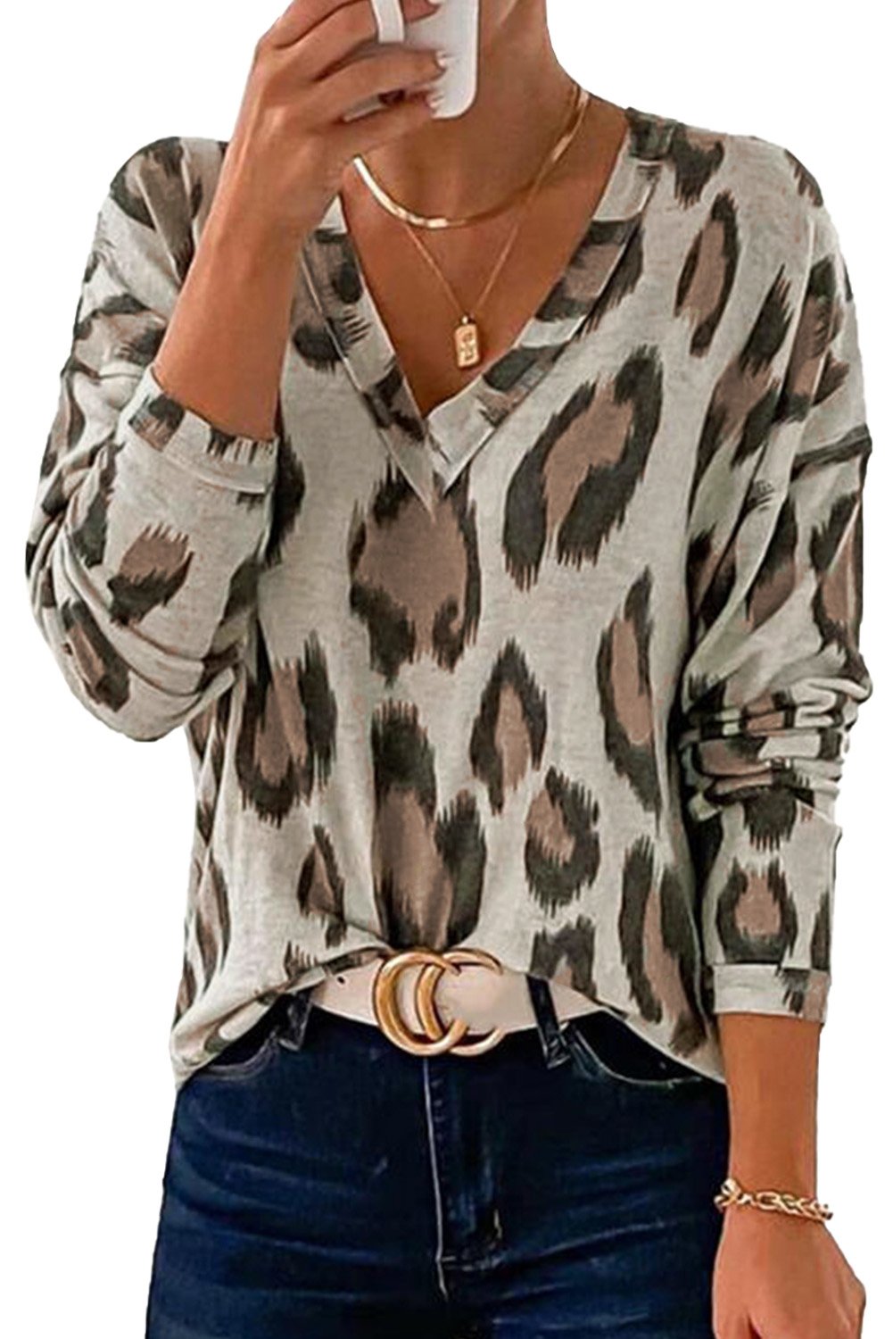 V Neck Long Sleeve Top