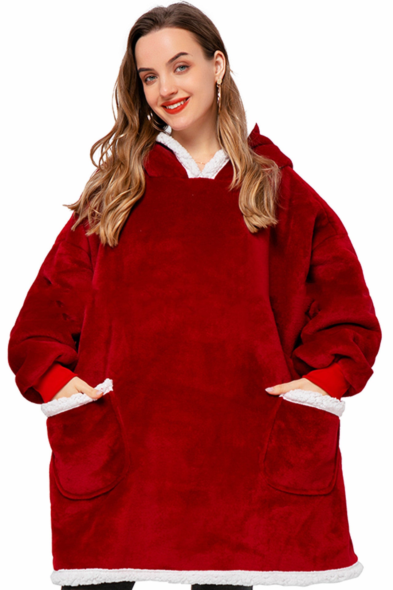 Oversized Pullover Winter Hoodie Warm Blankets