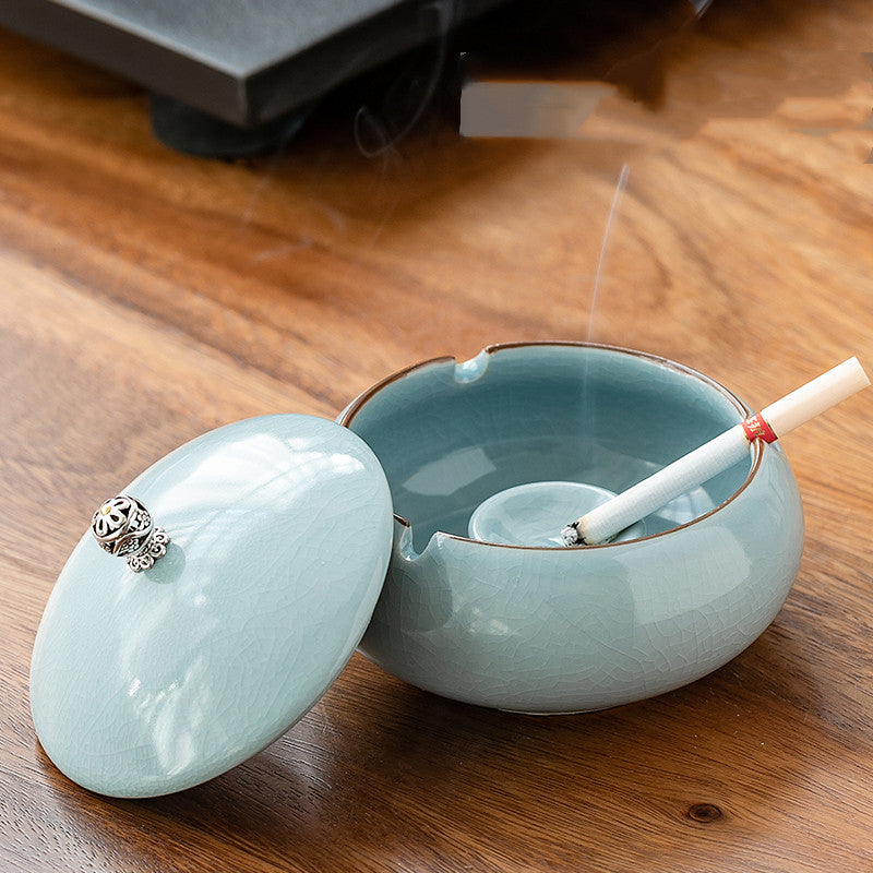 Windproof Ceramic Ash Tray