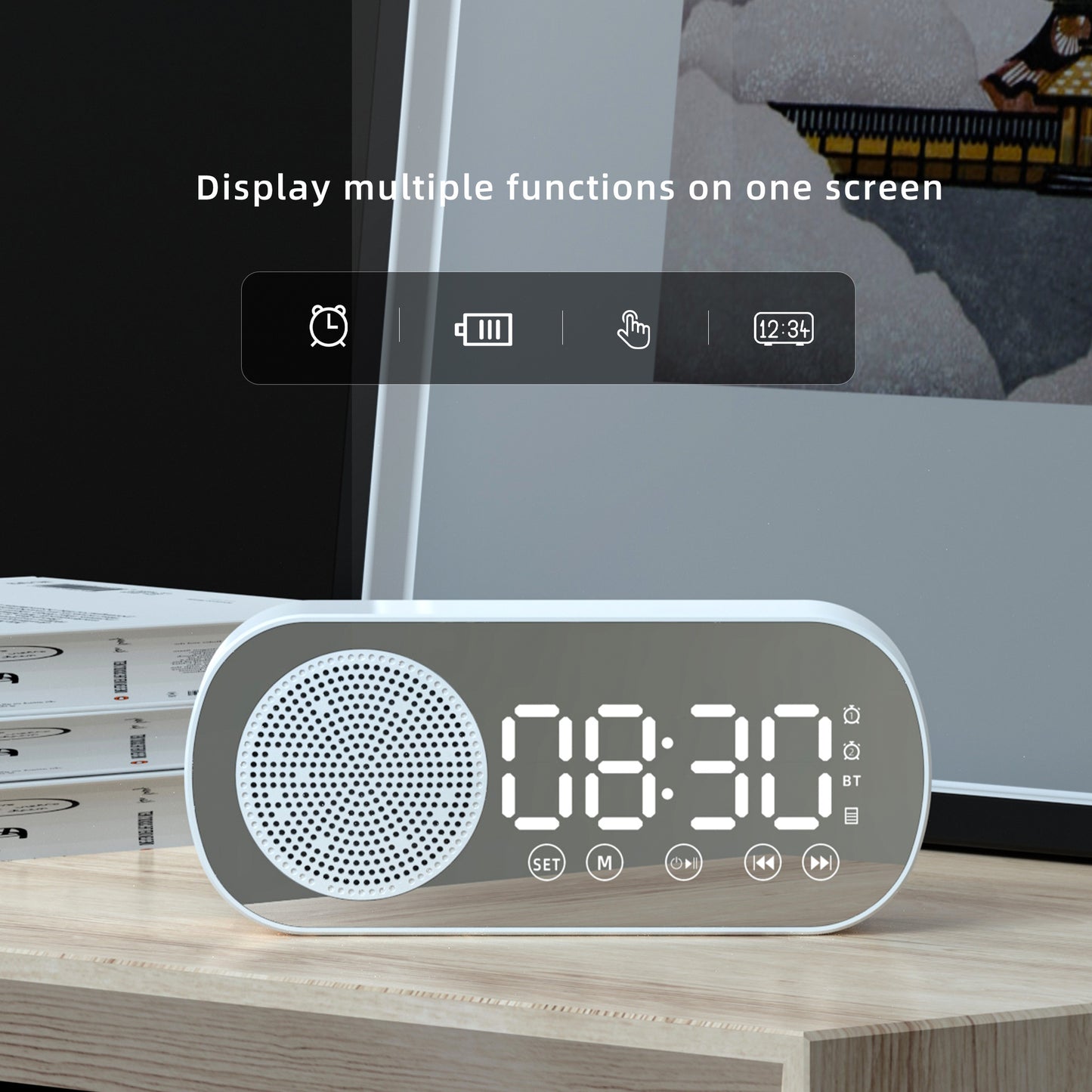 FM Radio LED Digital Clock