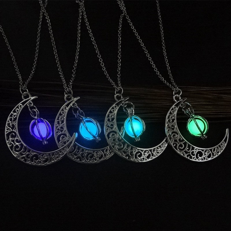 Natural Glowing Stone Healing Necklace