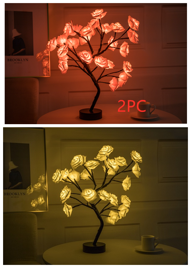 Rose Flower Tree LED Lamp