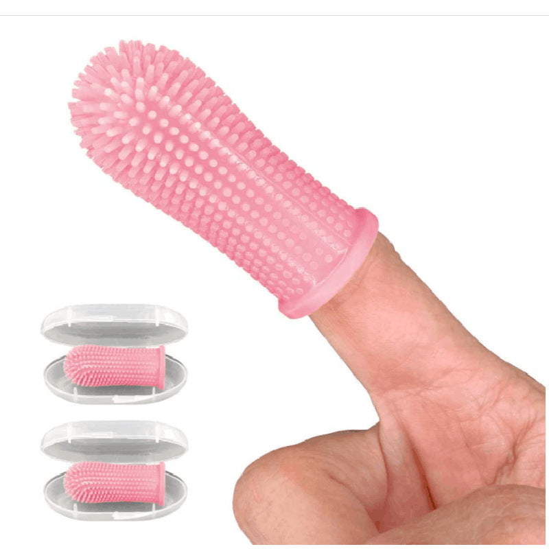 Pet Fingertip Cleaning Silicone Toothbrush