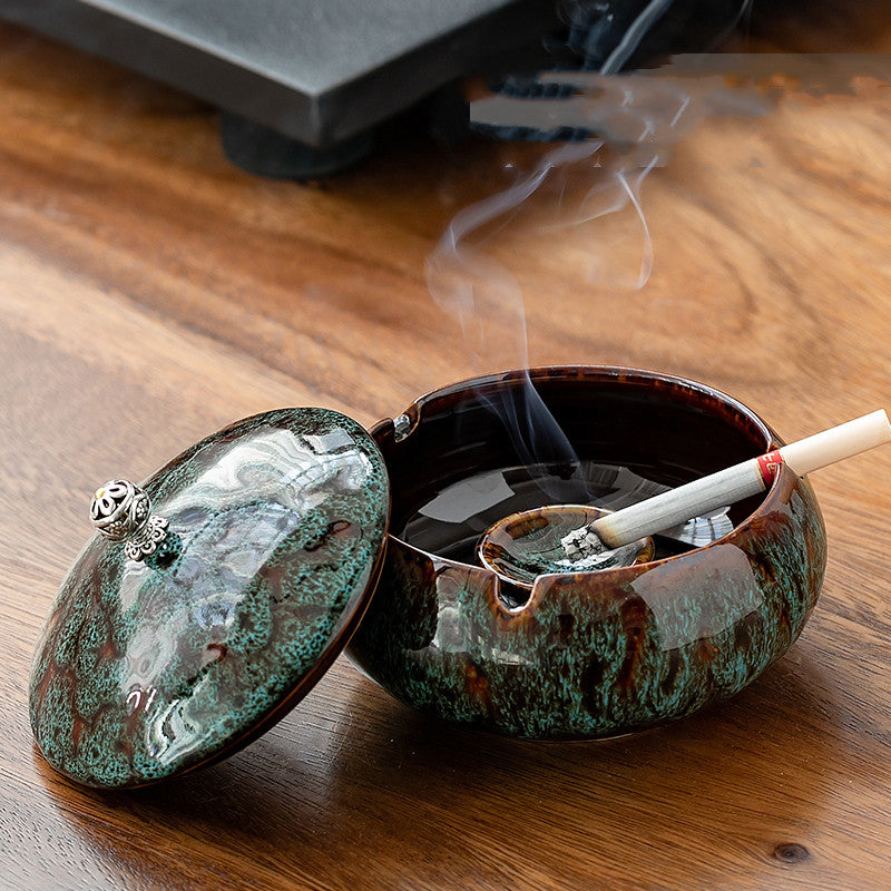 Windproof Ceramic Ash Tray