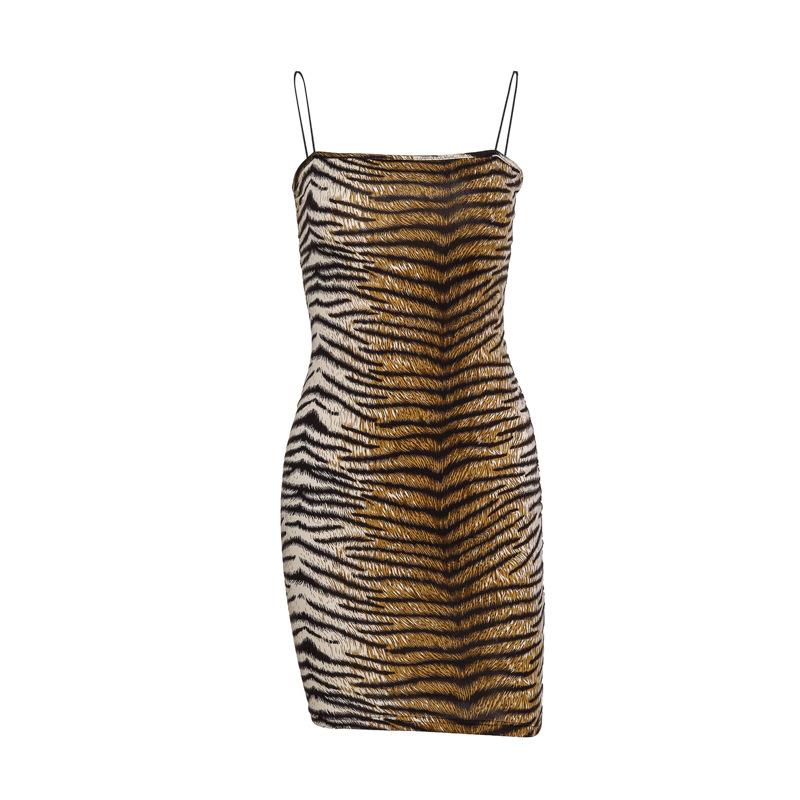 Women's Animal Print Sexy Short Party Dress