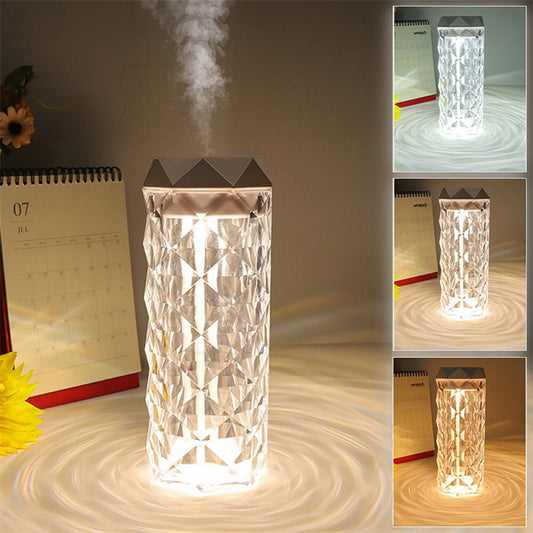 Crystal Lamp Air Humidifier Color Night Light