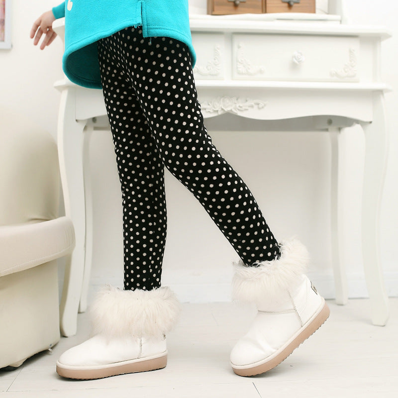 Girls' warm leggings