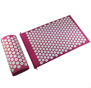 Acupressure Yoga Mat Cushion Massager and Pillow for Neck Back Pain and Muscle Relaxation