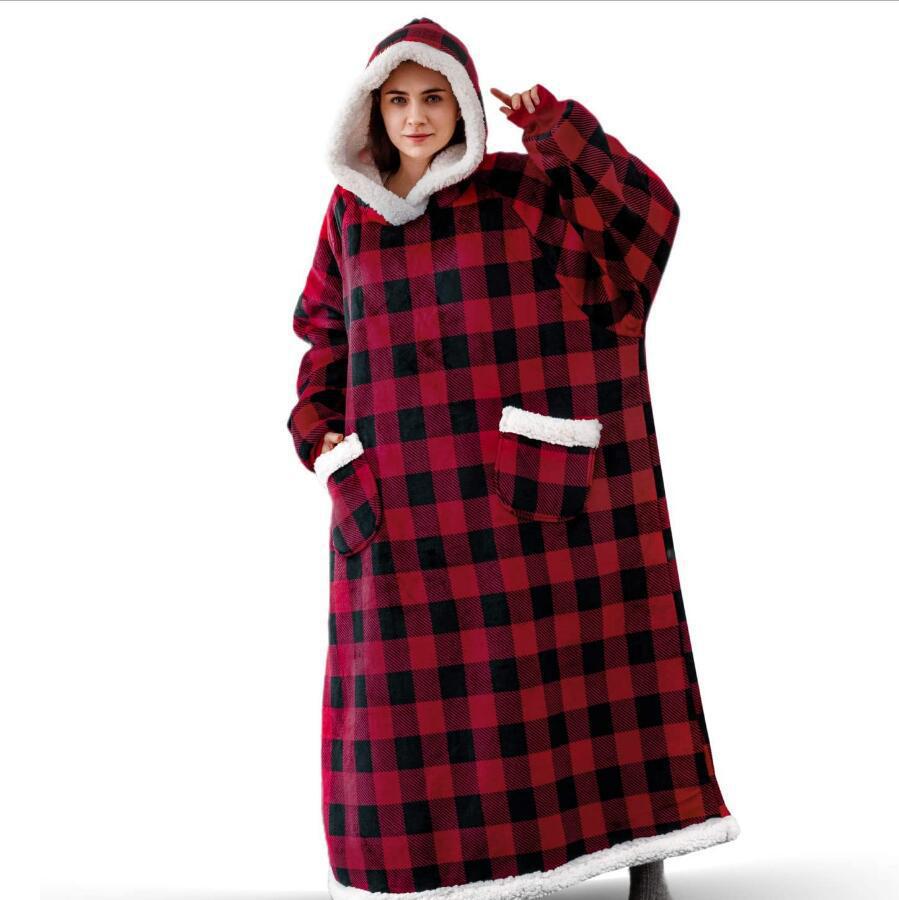 Oversized Pullover Winter Hoodie Warm Blankets