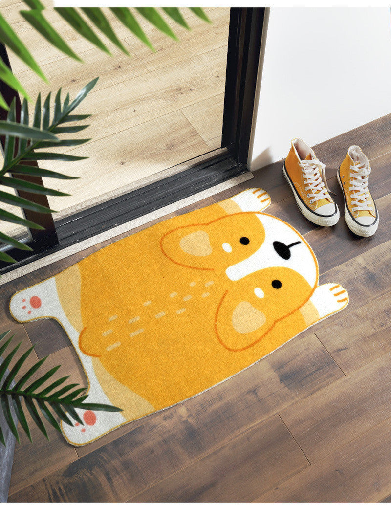 Cartoon Corgi Doormat