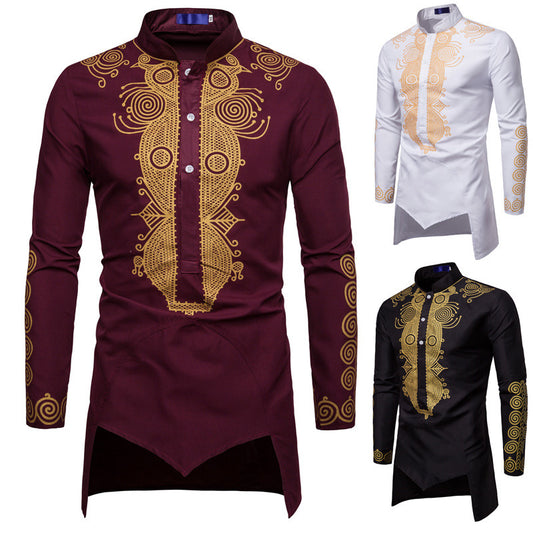 Men Fashion Africa Clothing Long Pullovers