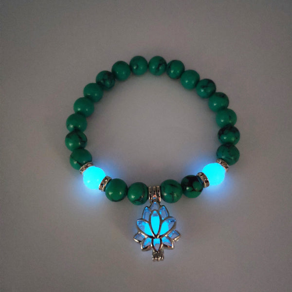 Energy Luminous Lotus Strand Bead Bracelet