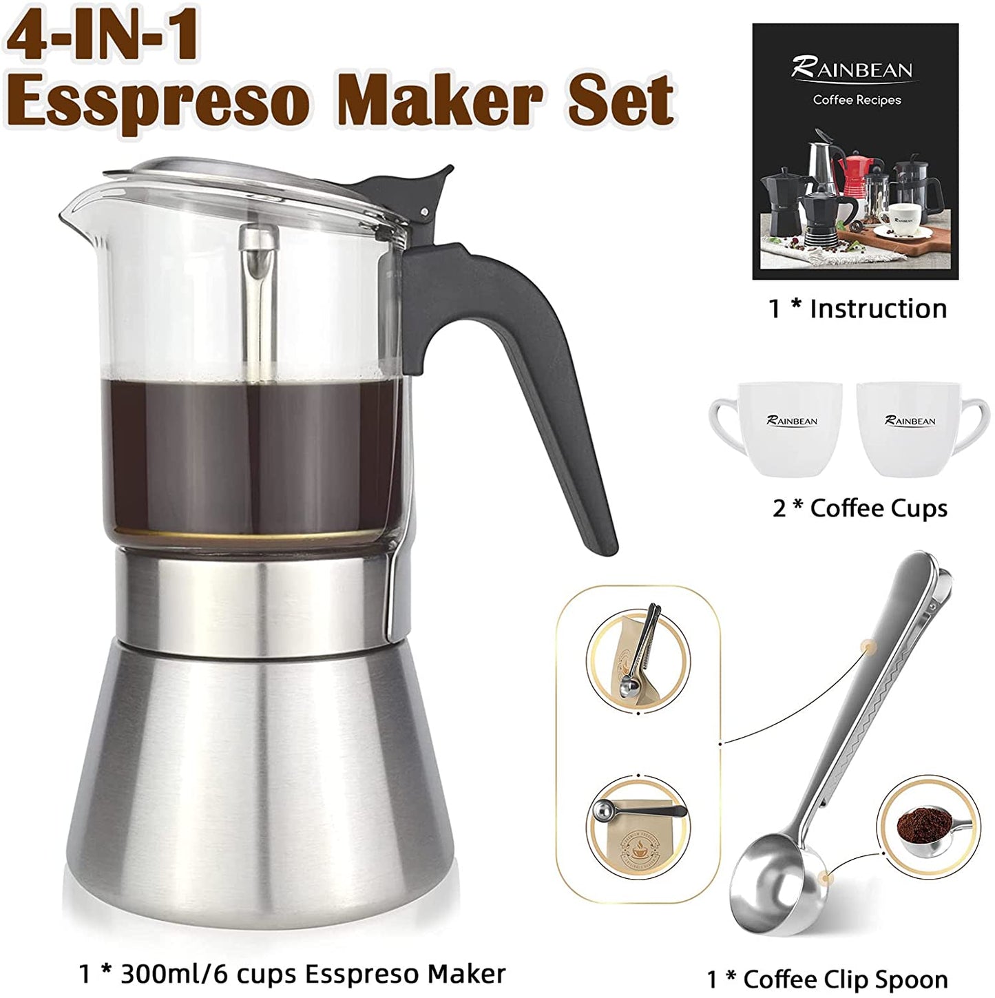 Italian Stainless Steel Expresso Maker