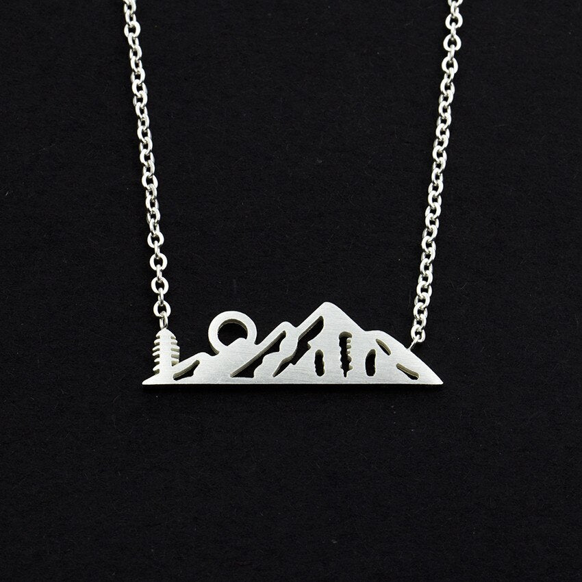 Dainty Simple Mountain Top Pendant