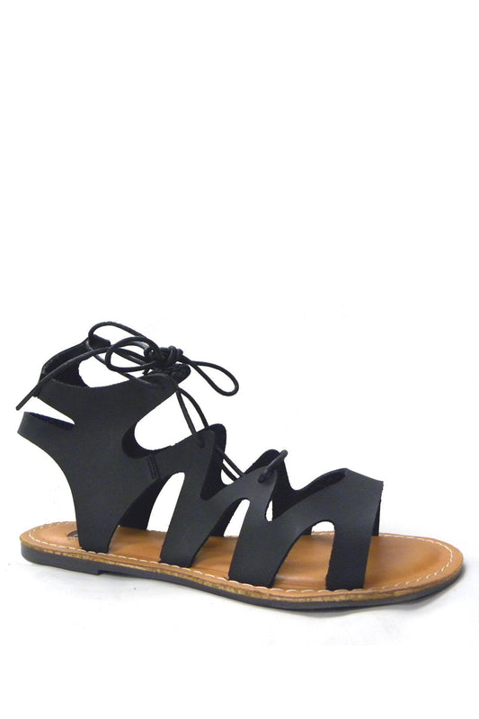 SUZOE Lace Up Padded foot bed Sandals