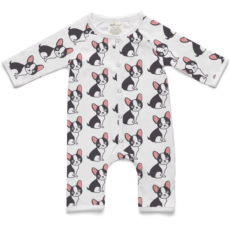 The Pug and the Hug - Long Romper - Baby Clothes