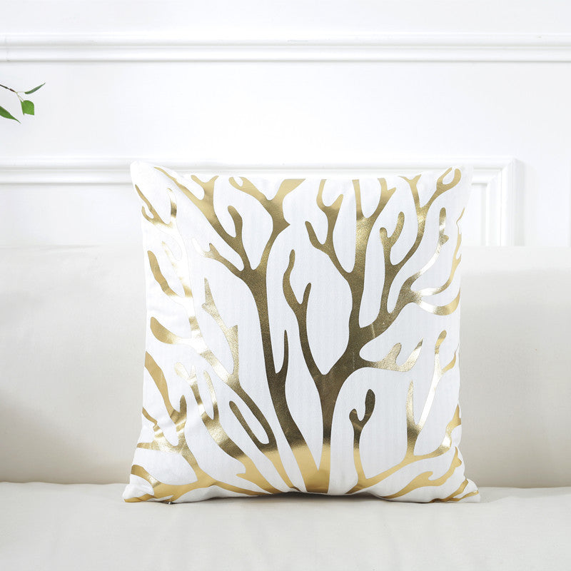 Gilding Pillow Cover Super Soft Home Cushion Cover