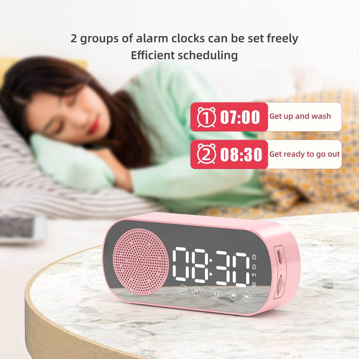 FM Radio LED Digital Clock