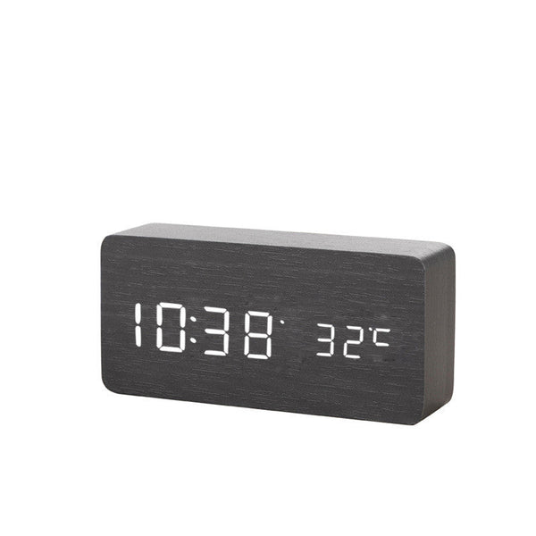 Alarm Clock LED Wooden Watch - Yahko Merchandise