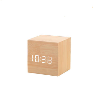 Alarm Clock LED Wooden Watch - Yahko Merchandise