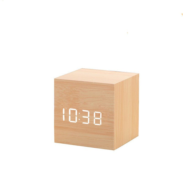 Alarm Clock LED Wooden Watch - Yahko Merchandise
