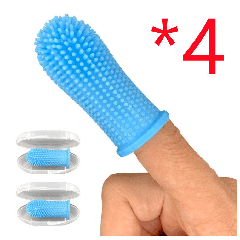 Pet Fingertip Cleaning Silicone Toothbrush