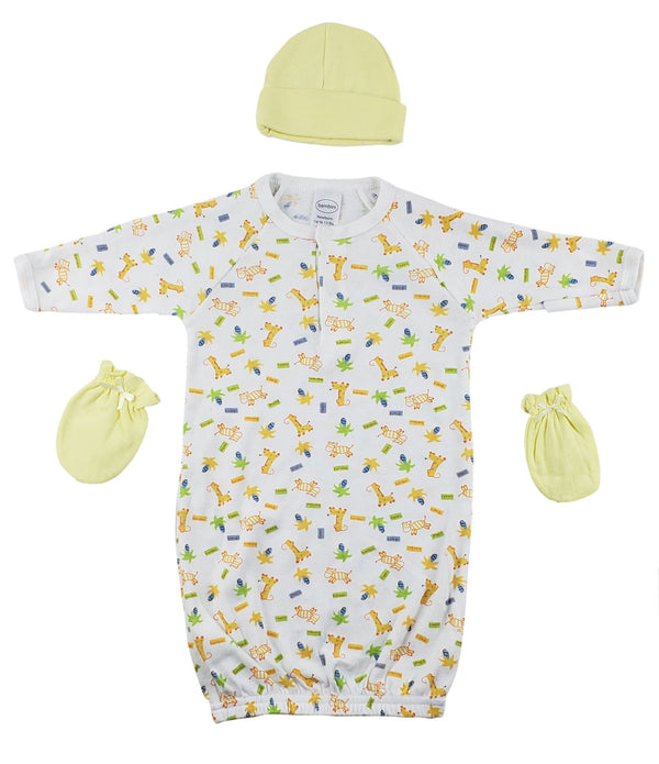 Baby Clothes with Gown, Cap and Mittens - Yahko Merchandise