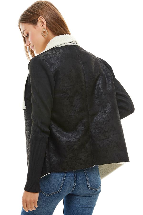 Sherpa Drape collar Jacket