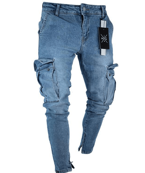 Cargo Hole Denim Jeans Men - Yahko Merchandise