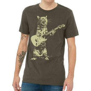 Cat Playing Guitar Men - Yahko Merchandise