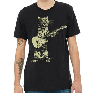 Cat Playing Guitar Men - Yahko Merchandise