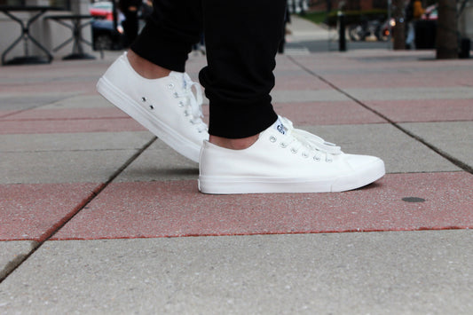 Retro All White SB Skateboard Sneaker