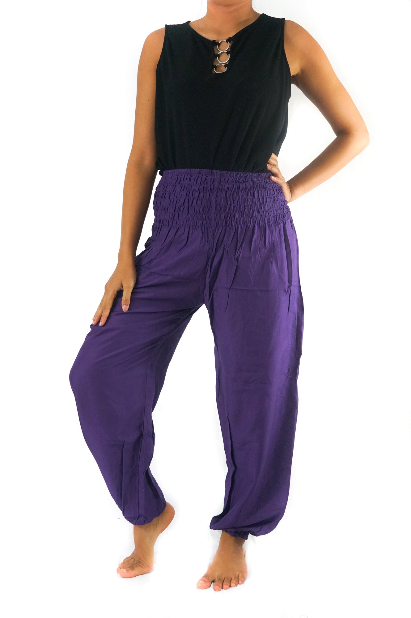 Purple Yoga Pants Harem for Women