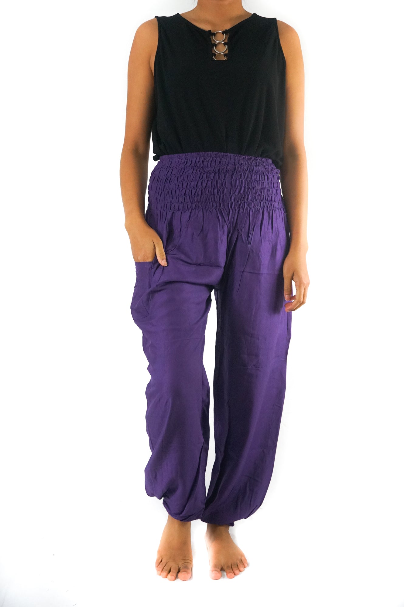 Purple Yoga Pants Harem for Women