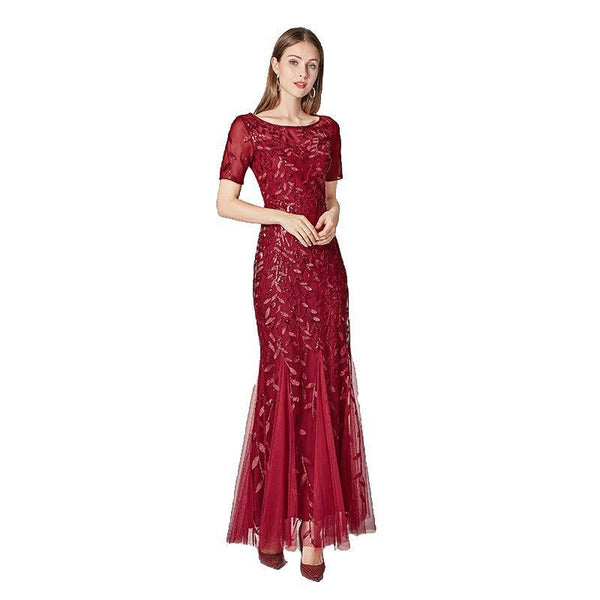 Embroidered Casual Dress - Yahko Merchandise