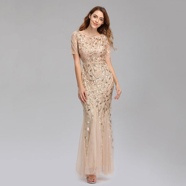 Embroidered Casual Dress - Yahko Merchandise
