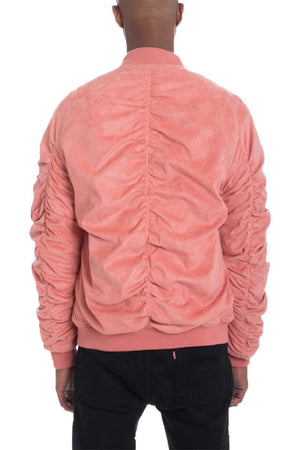 FAUX SUEDE BOMBER - Yahko Merchandise