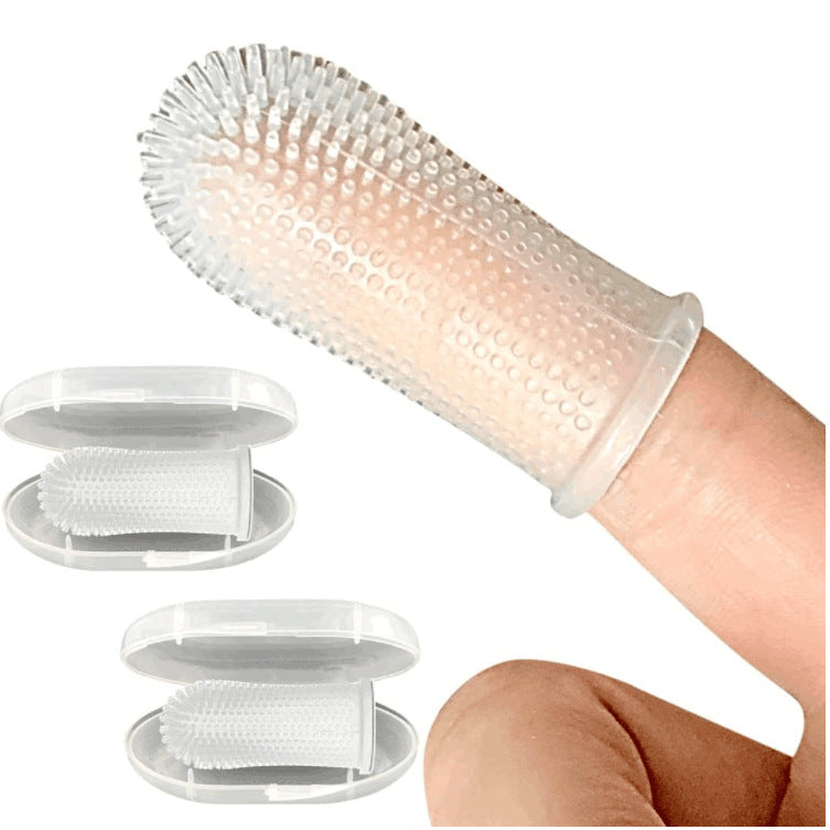 Pet Fingertip Cleaning Silicone Toothbrush