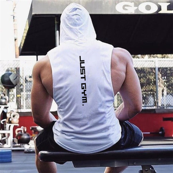 Fitness Vest Men Hooded Loose Clothes - Yahko Merchandise