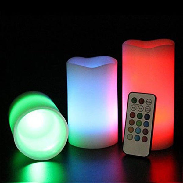 Luma Candles Real Wax Flameless Candles (3pcs/set) - Yahko Merchandise