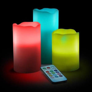 Luma Candles Real Wax Flameless Candles (3pcs/set) - Yahko Merchandise