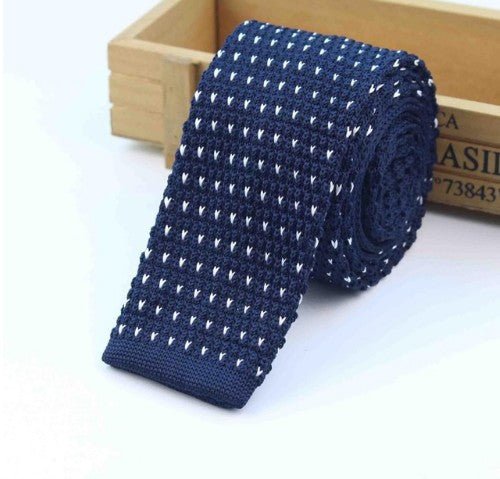 Men Knitted Knit Leisure Striped Ties - Yahko Merchandise