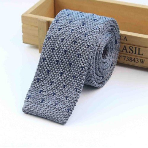 Men Knitted Knit Leisure Striped Ties - Yahko Merchandise